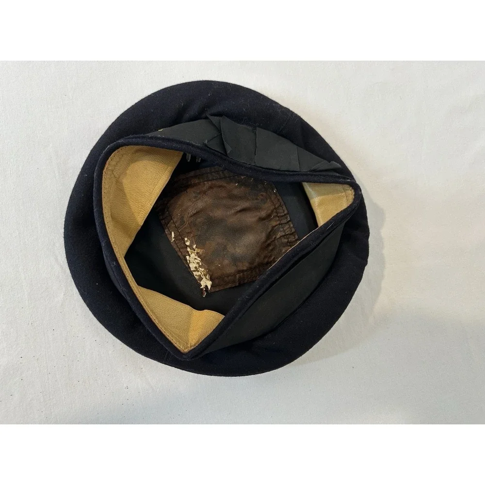 WW2 US Navy Donald Duck Style Blue Wool Hat Seaman's Flat Cap